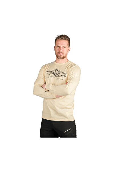 NORTHFINDER Tricou Ls Barbati Dacso Cream White