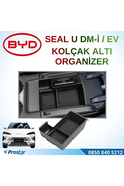 Navistar BYD Seal U DM-i / EV Orta Konsol Düzenleyici - Premium Kol Dayama Al...