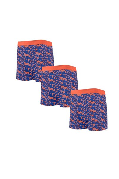 Septemmart Pack of 3 Flame Patterned Cotton Lycra Elastic Waist Flexible Men'...