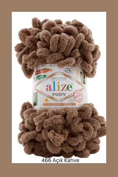 Alize Puffy El Örgü Ipliği Büyük Ilmek (TEKLİ) - 100 Gr. 9 Mt. Parmak Ipi, Ba...