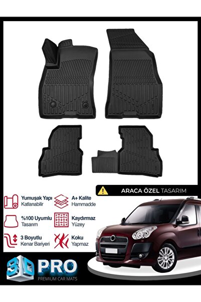 Dbc Online Fiat Doblo 3D Havuzlu Paspas 2010 2011 2012 2013 2014 2015 2016 20...