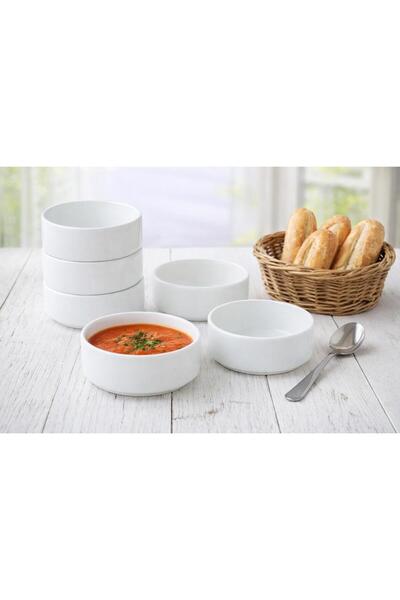 Keramika Stackable Matte White 14cm Bowl 6 Pieces