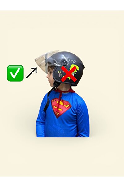 OKYANUSMOTO Çocuk kaskı ön camı ( kask vizörü )