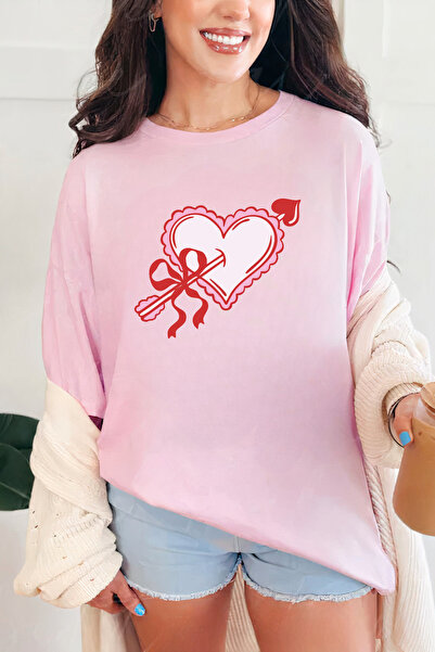 Sarah's Boutique Women's T-shirt – 100% cotton – Valentine's Day "Arrow Heart"