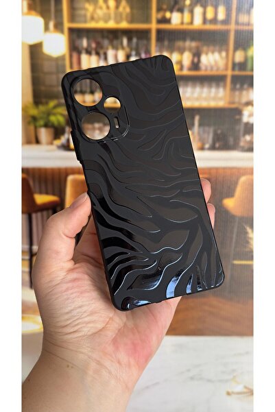 Vip Case Poco F5 Compatible Zebra Patterned Silicone Shock Absorbing Classic ...