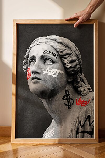 Saturn Modern Graffiti Classic Sculpture Framed Painting Crypto and Financial...