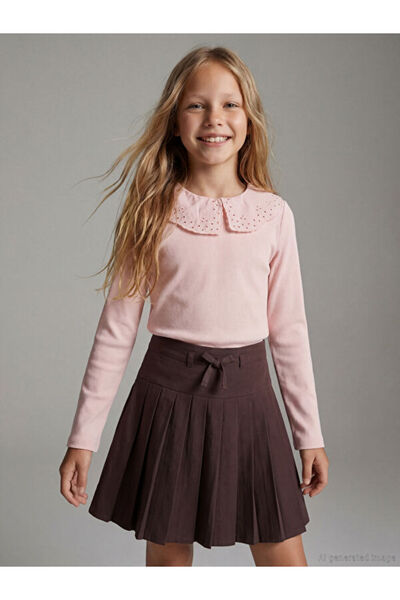 LC Waikiki Sparkling Choices from Shining Store Bebe Roba Collar Scallop Deta...