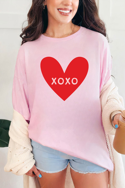Sarah's Boutique Women's T-shirt – 100% cotton – Valentine's Day "XoXo Heart"