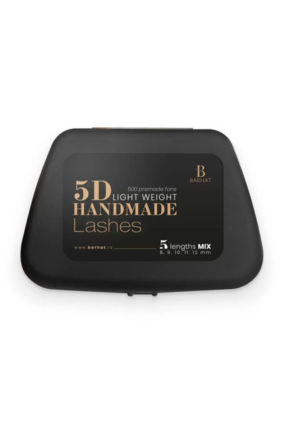 Barhat Extensii de gene MIX 5D Premade 8-12 mm 500 buchetele – Barhat, Curbur...