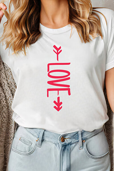 Sarah's Boutique Women's T-shirt – 100% cotton – Valentine's Day "Love Arrow"