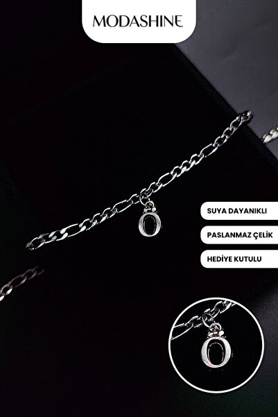 ModaShineShop سوار من الفولاذ المقاوم للصدأ مع حرف Ö