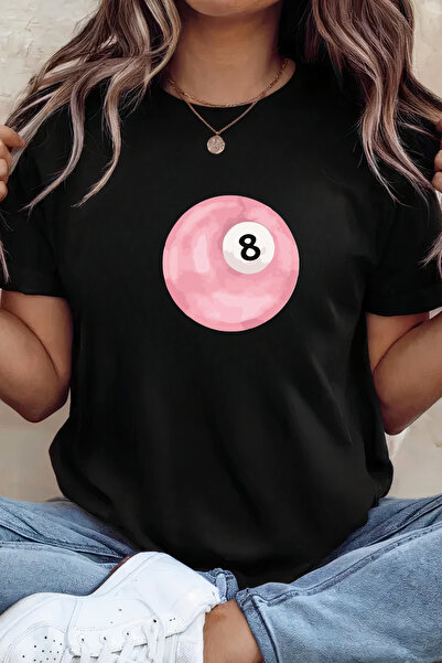 Sarah's Boutique Women's T-shirt – 100% cotton – Valentine's Day "8 Ball"