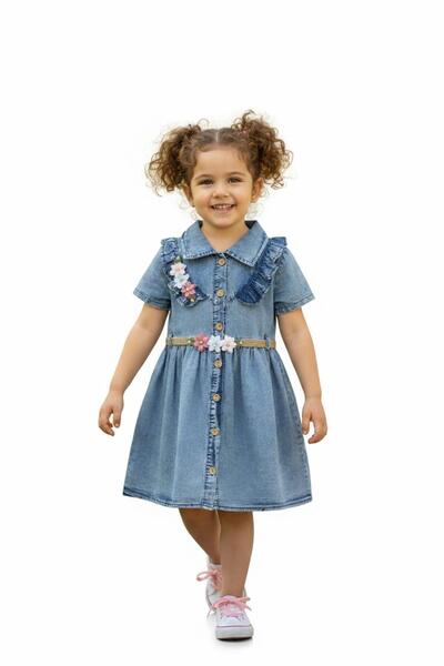 BAGLAN Girl's Denim Dress Bgl-St05203