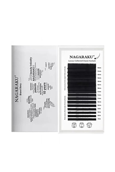 NAGARAKU Luxury Collected Eyelash Extensions – Mix C Curvature, Thickness 0.0...
