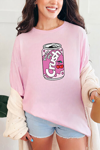 Sarah's Boutique Women's T-shirt – 100% cotton – Valentine's Day "Crush Soda"