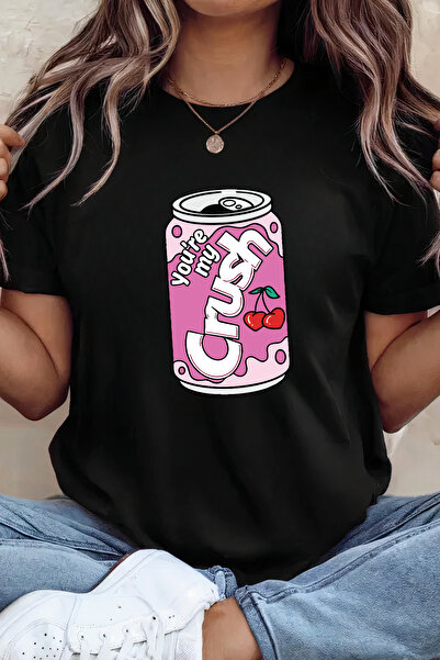 Sarah's Boutique Women's T-shirt – 100% cotton – Valentine's Day "Crush Soda"