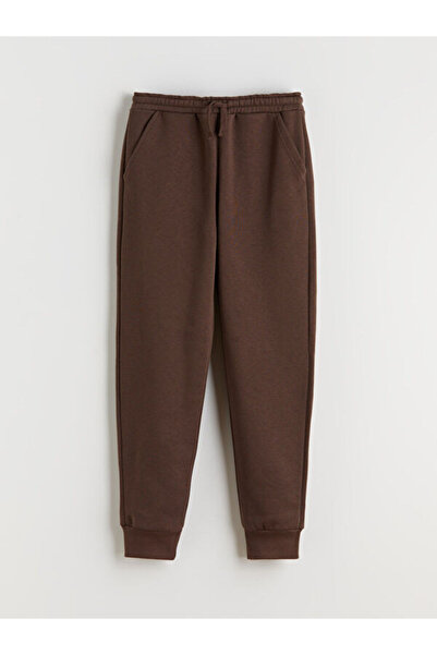 LC Waikiki Rmz Gi̇yi̇m Farkiyla Boys' Thick Jogger Sweatpants with Waist Cord