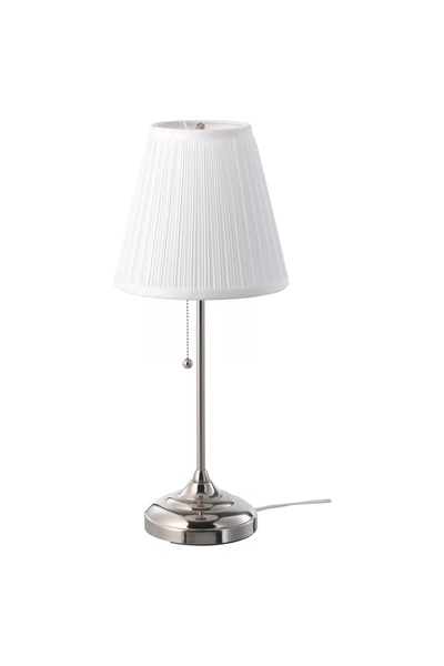 LA' PRECIOUS Table lamp, nickel-plated/white