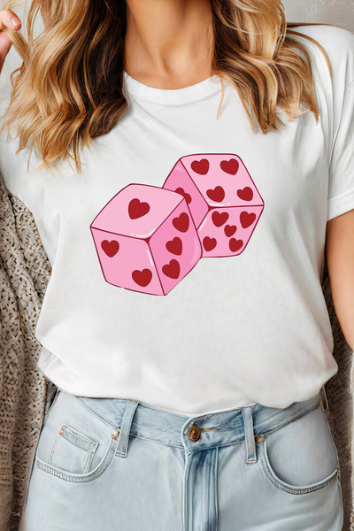 Sarah's Boutique Women's T-shirt – 100% cotton – Valentine's Day "Lucky Love"