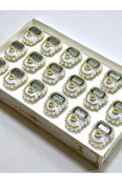 Deniz Elmasları 18-Piece Stone Digital Zikirmatik Set – Gift Electronic Zikir...