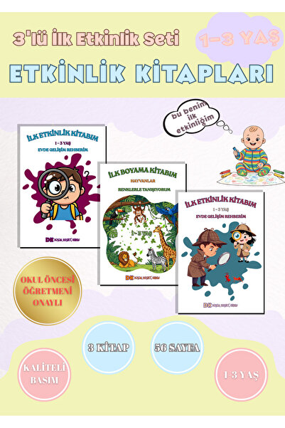 DK Çocuk 1-3 Yaş İlk Etkinliklerim | Büyük Resimli Okul Öncesi Etkinlik Kitab...