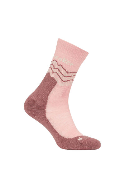 Icebreaker Sosete Femei W Mer Hike Medium Crew Across The Peaks Blush-Summit-...