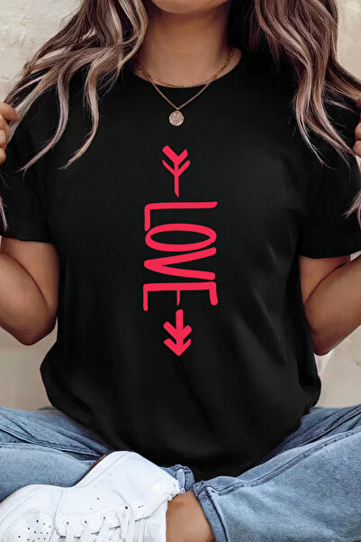 Sarah's Boutique Women's T-shirt – 100% cotton – Valentine's Day "Love Arrow"