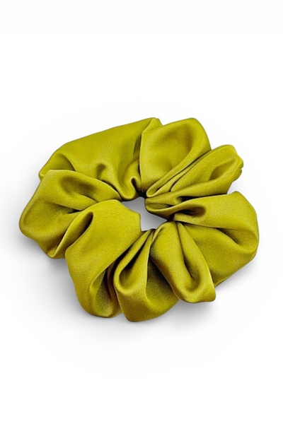 SHEKER HOME Women's XL Lux Satin Simit Rubber Buckle Pistachio Green