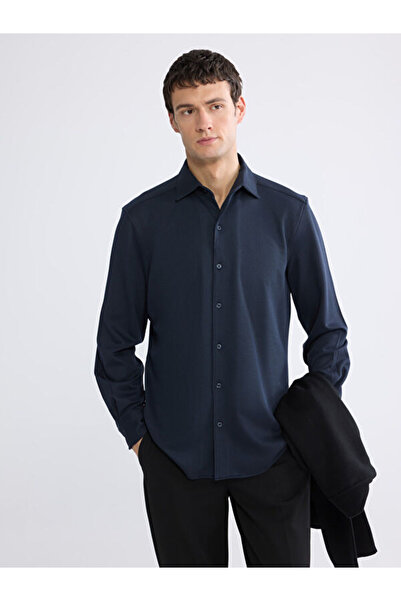 LC Waikiki Slim Fit Long Sleeve Men's Textured Shirt