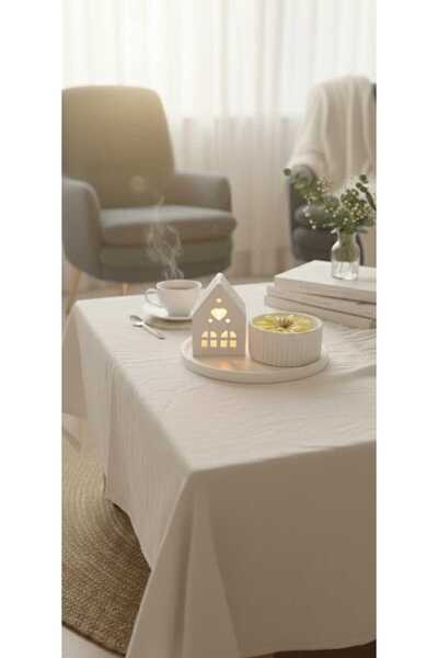 özkösekids Dekoratif Mum Modern El Yapımı Gül Kokulu 3,Lü Set