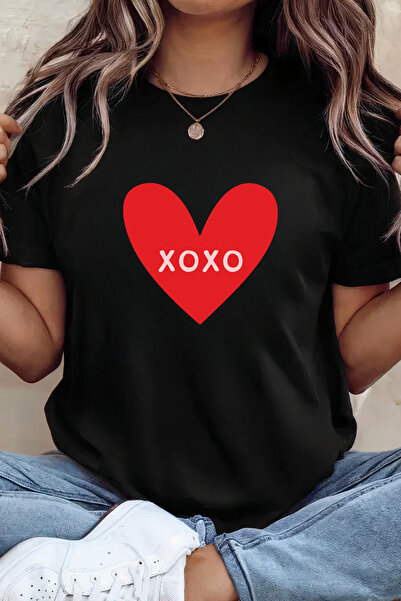 Sarah's Boutique Women's T-shirt – 100% cotton – Valentine's Day "XoXo Heart"