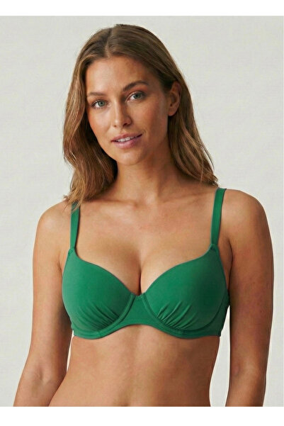 embody Green Push Up Swim Bra with Rem Removable Sponge and Adjustable Straps...
