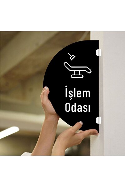 zafrakreklam Processing Room Double Sided - Side Mounted Directional Sign 18X...