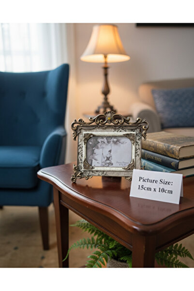 Hanlar Home Βίντατζ Αντίκα Κορνίζα Φωτογραφιών με Κορώνα