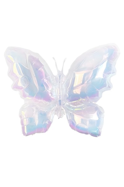 CANSIN بالون من رقائق الهولوغرام على شكل فراشة