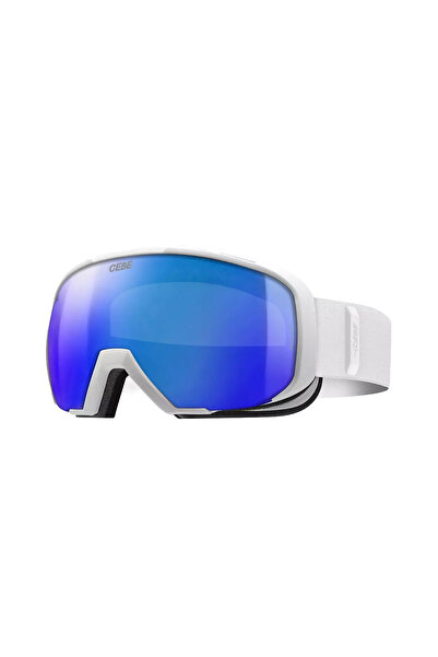 Cebe Ski Goggles Unisex Ridge2 OTG White-Diamond Blue Flash Revo One Size
