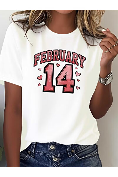 EYMORA 14 februarie Ziua Îndrăgostiților Tricou cu imprimeu personalizat