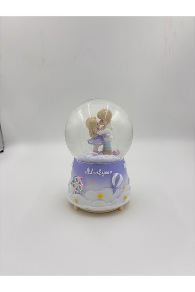 GIFT Büyük Boy Romantik Sevgili Temalı Otomatik Püskürtmeli Işıklı Müzikli Ka...