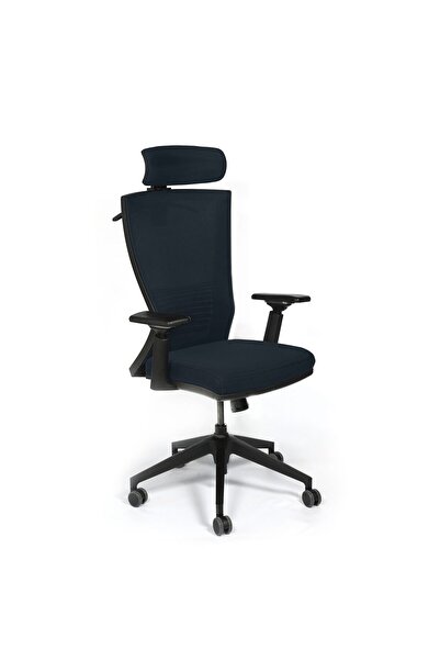 KRONSIT Scaun ergonomic Bergamo, cotiere si tetiera reglabile, blocare 4 pozi...