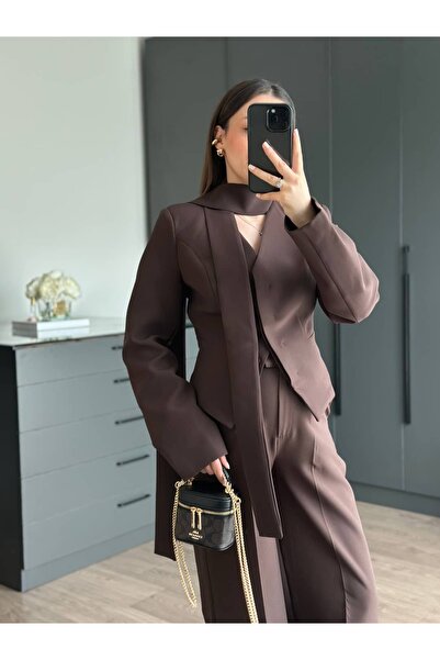 Tugen Co Jacket with Vatkali Scarf Detail