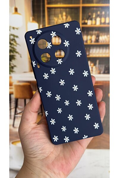 Vip Case Tecno Camon 30 Compatible Mini Daisy Patterned Silicone Shock-Absorb...