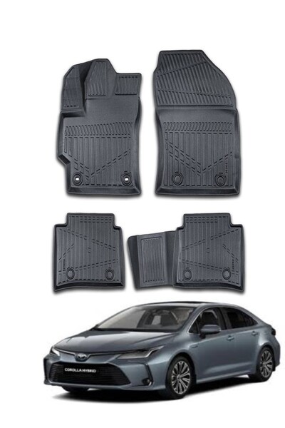 RICH OTO PASPAS Toyota Corolla 3D Havuzlu Paspas 2019 2020 2021 2022 2023 202...
