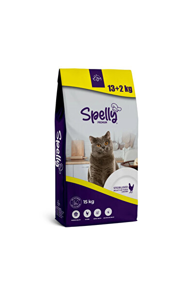 SPELLY Kısırlaştırılmış Yetişkin Kedi Maması Tavuklu 15kg