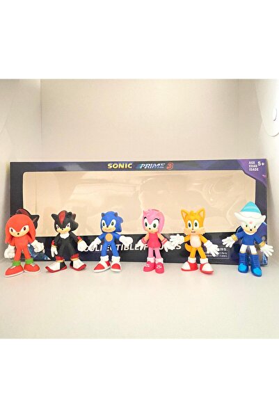 admay Sonic the Hedgehog 6’li Figür Seti – Sonic, Tails, Knuckles, Shadow 6-7 cm