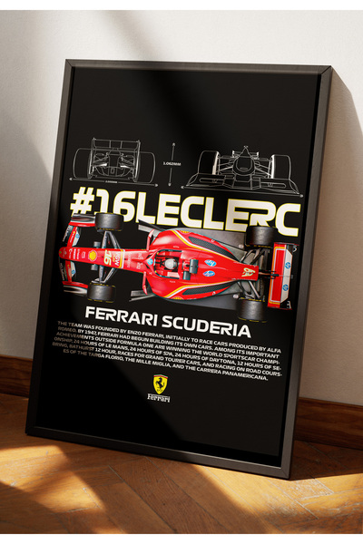 Turkish Riders F1 Σαρλ Λεκλέρ Φεράρι # 16 / Υψηλής ποιότητας εκτύπωση UV σε M...