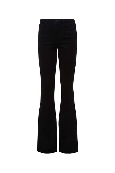 Trn JNS Gold Ikon Spanish Flare Leg Jeans Fade Black Spanish Jeans High Waist...