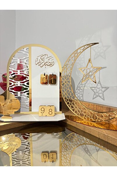 Allians Ramazan Dekor Seti 2'li, Ay Yıldız Masaüstü Süs ve Takvim