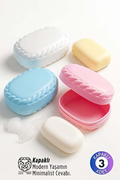 Transformacion 3-dijelni set posuda za sapun sa nepropusnim poklopcima - higi...