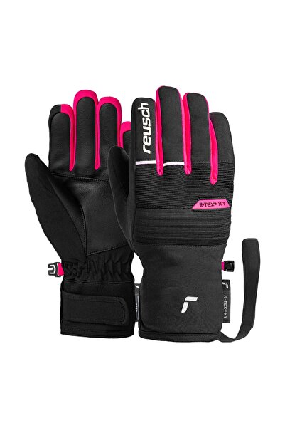 Reusch Manusi Schi Copii Benji R-Tex XT Junior Black-White-Pink Glo