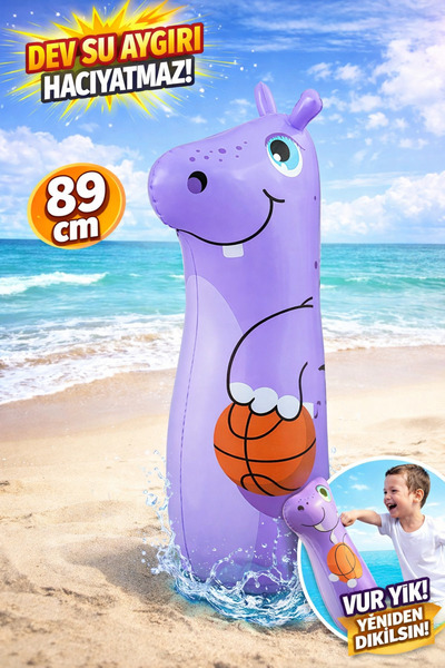 Magicway Hacıyatmaz Oyuncak 89 cm Sulu Şişme Boks Torbası Sevimli Karakterli ...